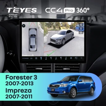 Штатная магнитола Teyes CC4 Pro 360 8/128 Subaru Forester 3 SH (2007-2013) (11")