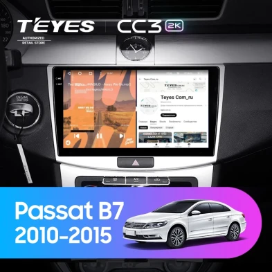 Штатная магнитола Teyes CC3 2K 6/128 Volkswagen Passat B7 (2010-2015)