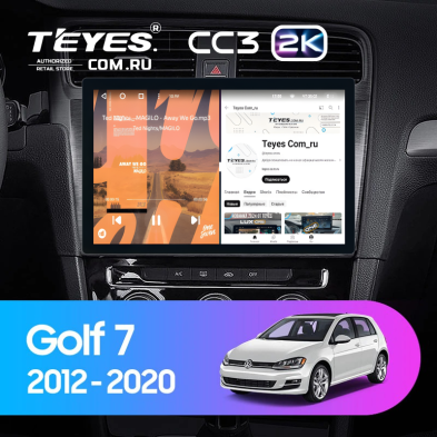 Штатная магнитола Teyes CC3 2K 6/128 Volkswagen Golf 7 MK7 (2012-2020) F1 (11")