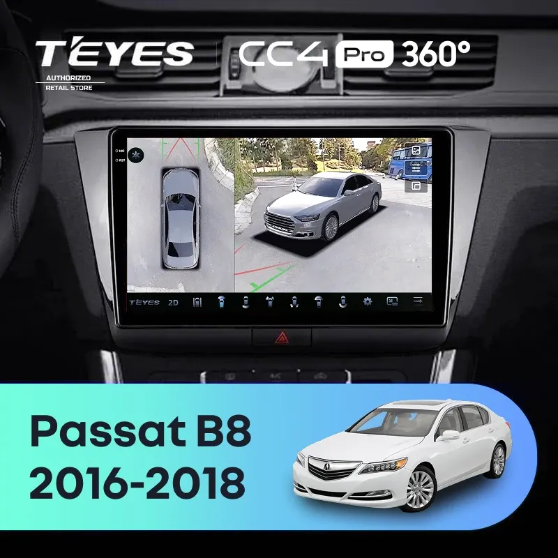 Штатная магнитола Teyes CC4 Pro 360 8/128 Volkswagen Passat B8 (2016-2018)