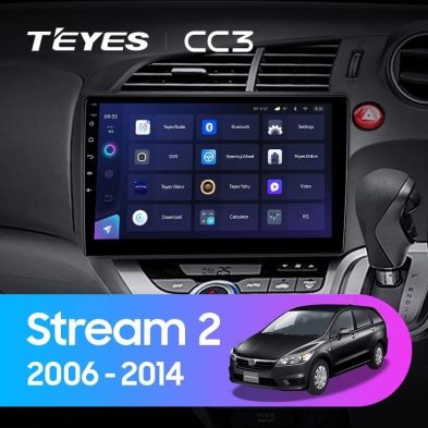 Штатная магнитола Teyes CC3 4/32 Honda Stream 2 (2006-2014) Правый руль