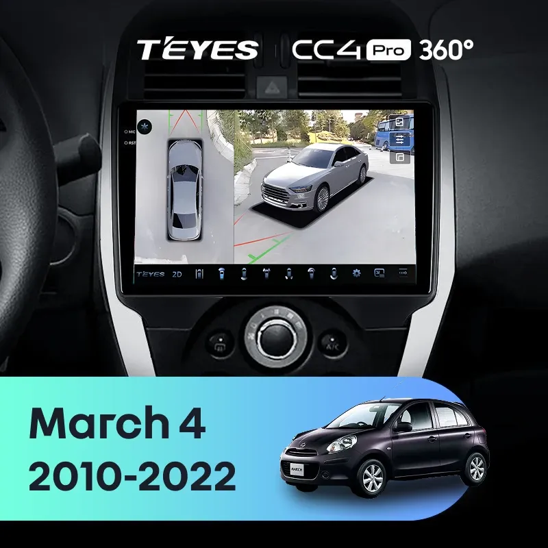 Штатная магнитола Teyes CC4 Pro 360 8/128 Nissan March 4 (K13) (2010-2022) F1
