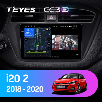 Штатная магнитола Teyes CC3 2K 6/128 Hyundai i20 2 GB (2018-2020)