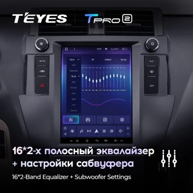 Штатная магнитола Tesla style Teyes TPRO 2 4/64 Toyota Land Cruiser Prado 150 (2013-2017)