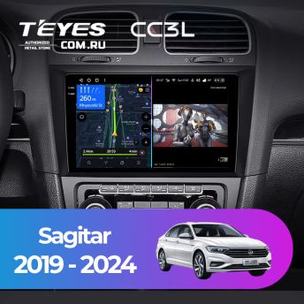 Штатная магнитола Teyes CC3L 4/64 Volkswagen Sagitar (2019-2024)