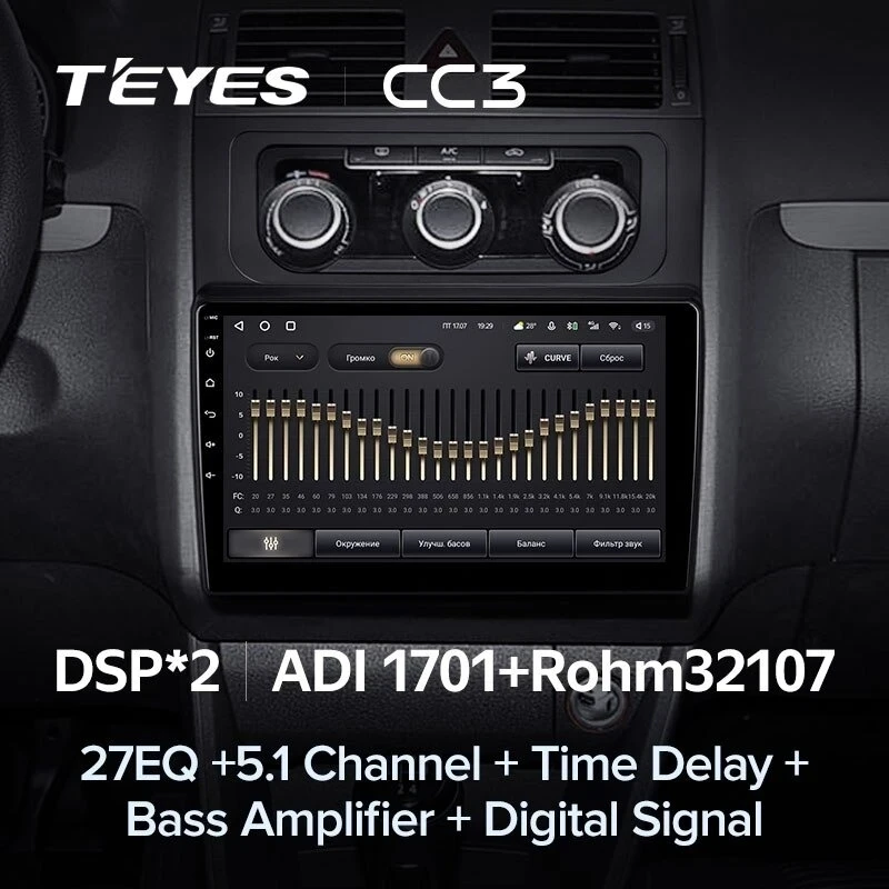 Штатная магнитола Teyes CC3 4/32 Volkswagen Touran 2 1T (2010-2015)