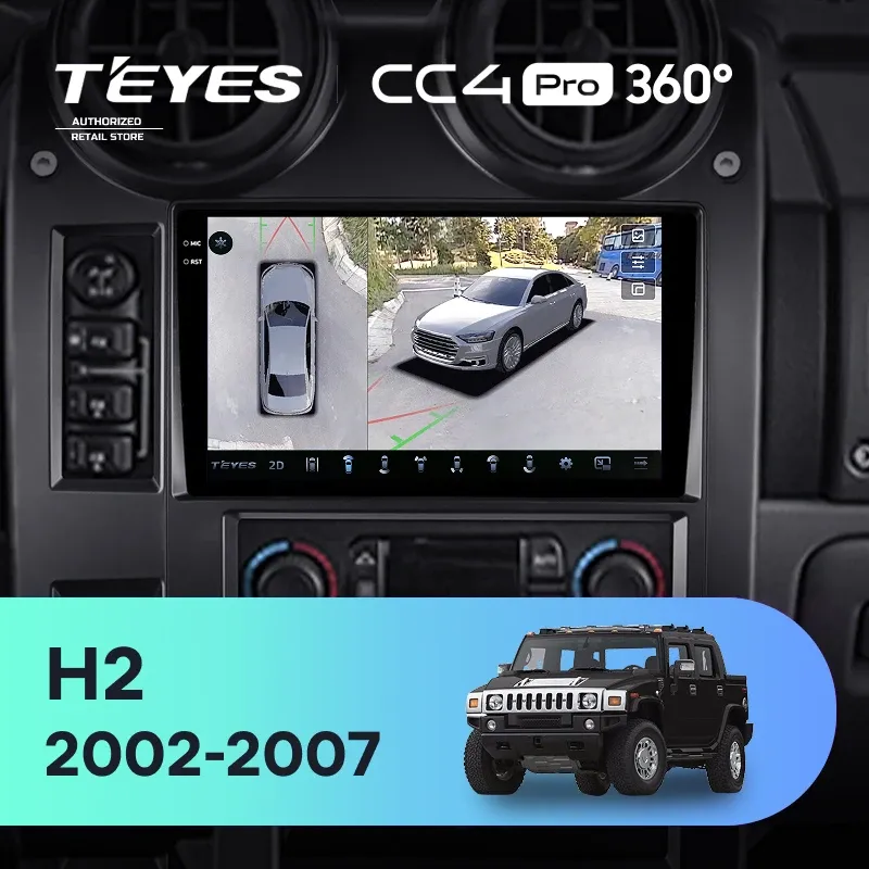 Штатная магнитола Teyes CC4 Pro 360 8/128 Hummer H2 E85 (2002-2007)