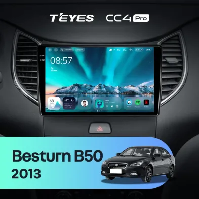 Штатная магнитола Teyes CC4 Pro 12/256 FAW Besturn B50 2013+ F1