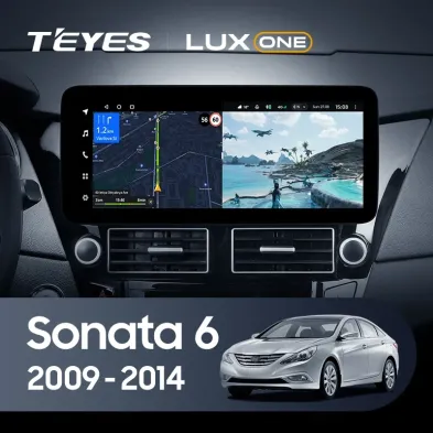 Штатная магнитола Teyes LUX ONE 360 6/128 Hyundai Sonata 6 YF (2009-2014)