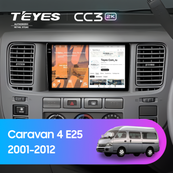 Штатная магнитола Teyes CC3 2K 360 6/128 Nissan Caravan 4 E25 (2001-2012)