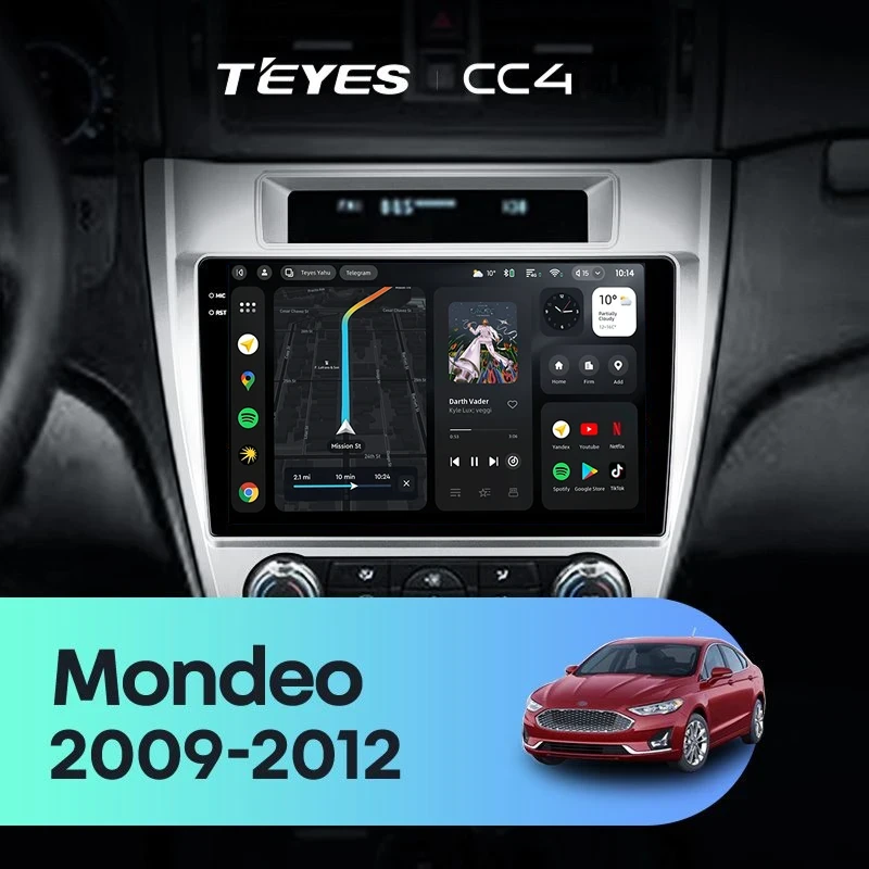 Штатная магнитола Teyes CC4 8/128 Ford Mondeo (2009-2012) F3 (US EDITION)