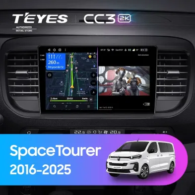 Штатная магнитола Teyes CC3 2K 4/32 Citroen SpaceTourer (2016-2025)