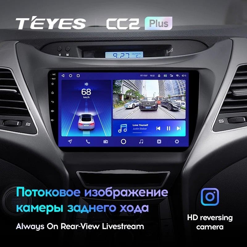 Штатная магнитола Teyes CC2L Plus 2/32 Hyundai Elantra 5 JK GD MD UD (2010-2016) F1
