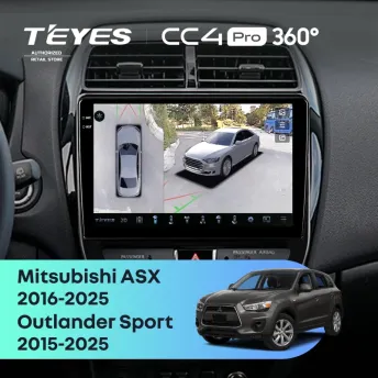 Штатная магнитола Teyes CC4 Pro 360 12/256 Mitsubishi ASX (2016-2025) F2