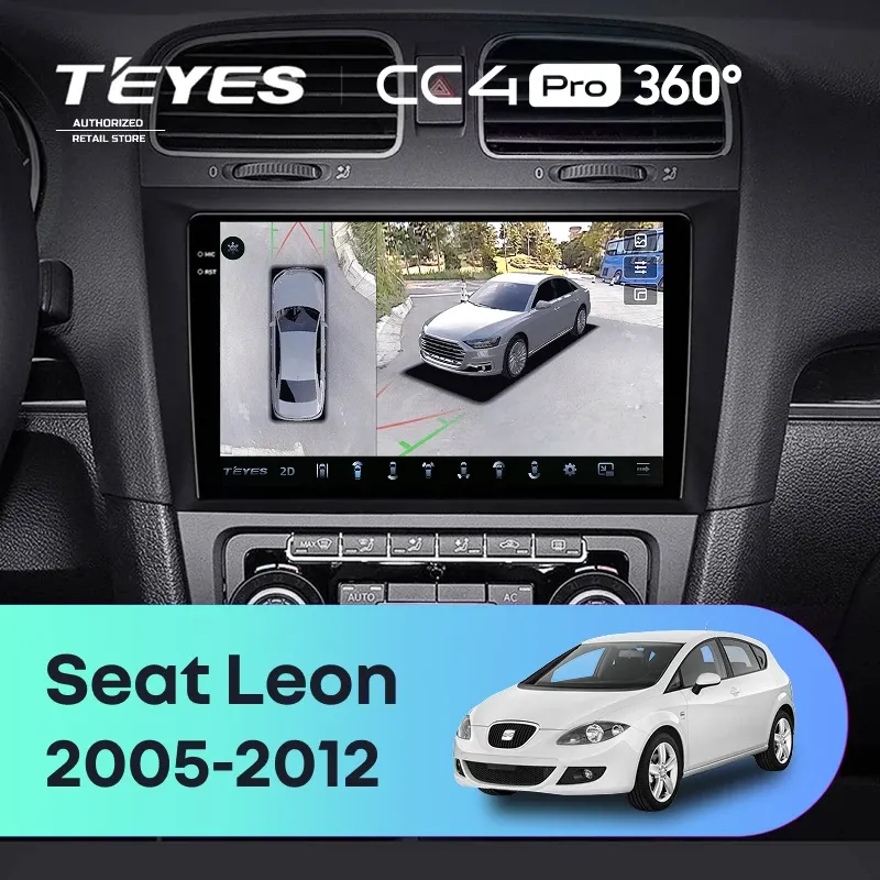 Штатная магнитола Teyes CC4 Pro 360 8/128 Seat Leon (2005-2012)