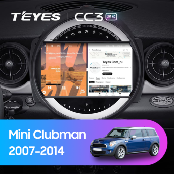 Штатная магнитола Teyes CC3 2K 6/128 Mini Clubman 1 R55 (2007-2014) F1