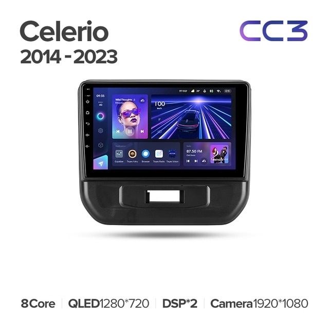 Штатная магнитола Teyes CC3L 4/32 Suzuki Celerio (2014-2023)