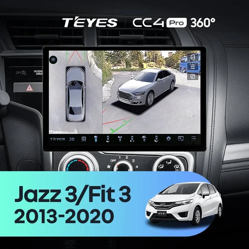 Штатная магнитола Teyes CC4 Pro 12/256 Honda Jazz 3 (2015-2020) Тип-A (13")
