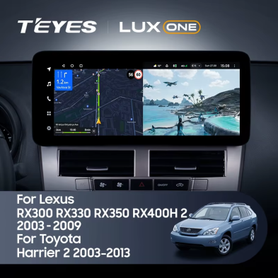 Штатная магнитола Teyes LUX ONE 4/32 Toyota Harrier XU30 (2003-2013) Тип-A