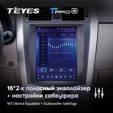 Штатная магнитола Tesla style Teyes TPRO 2 4/32 Toyota Corolla 10 E140 E150 (2006-2013)