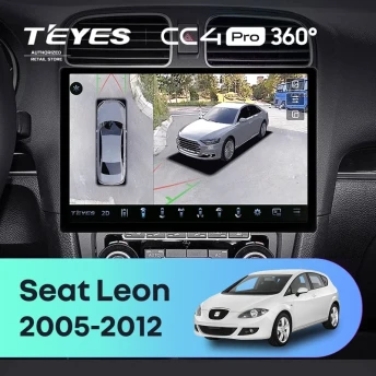 Штатная магнитола Teyes CC4 Pro 360 8/128 Seat Leon (2005-2012) (13")