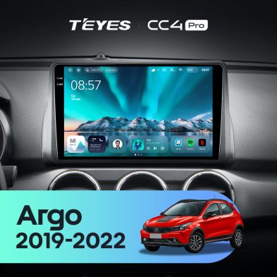 Штатная магнитола Teyes CC4 Pro 12/256 Fiat Argo (2019-2022)