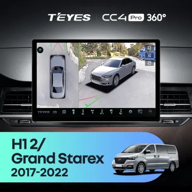 Штатная магнитола Teyes CC4 Pro 360 8/128 Hyundai H1 2 Grand Starex TQ (2017-2022) (13")