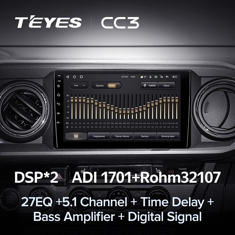 Штатная магнитола Teyes CC3 4/32 Toyota Tacoma N300 (2015-2021) F1