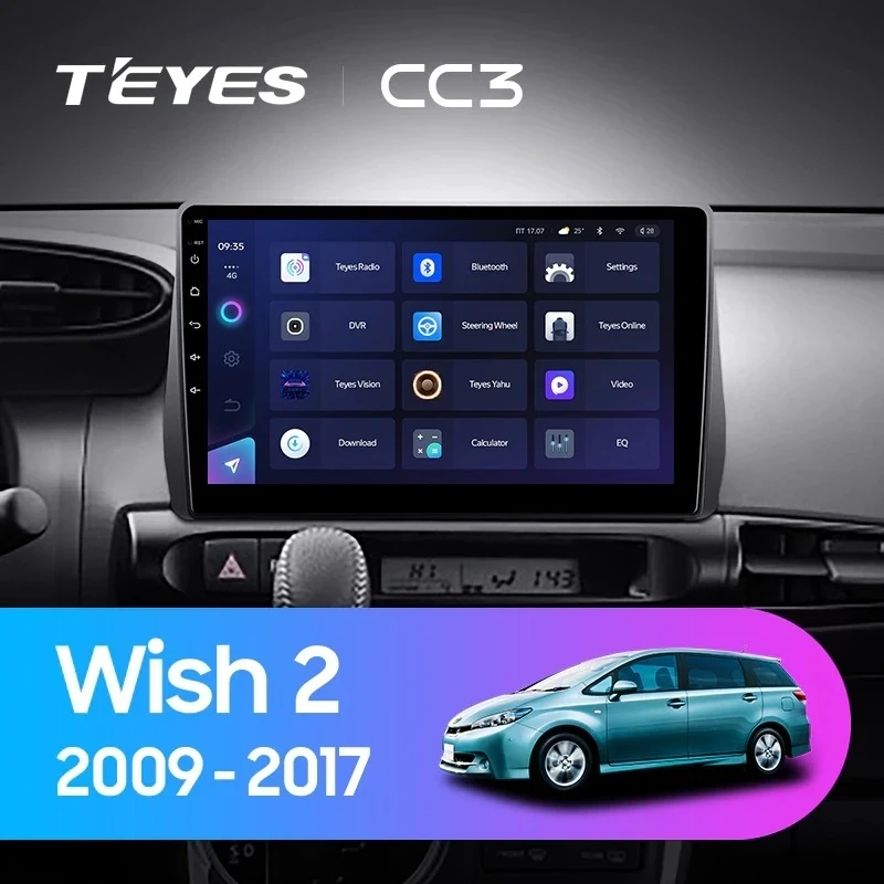Штатная магнитола Teyes CC3 4/32 Toyota Wish 2 XE20 (2009-2017)