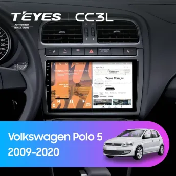 Штатная магнитола Teyes CC3L 4/64 Volkswagen Polo 5 (2009-2020) (матовая)