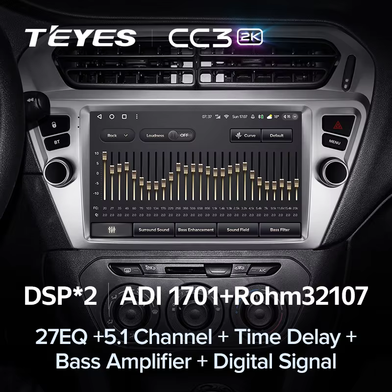 Штатная магнитола Teyes CC3 2K 4/64 Peugeot 301 (2012-2016) F1