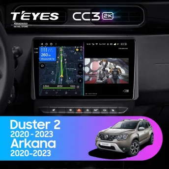 Штатная магнитола Teyes CC3 2K 6/128 Renault Arkana (2020-2023) F1