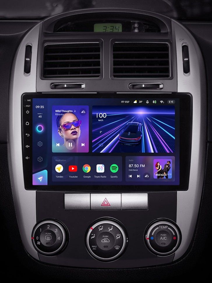 Штатная магнитола Teyes CC3 4/32 Kia Cerato 1 LD (2004-2008) F1