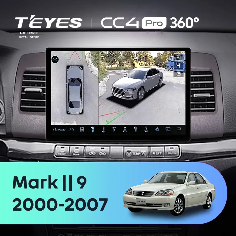 Штатная магнитола Teyes CC4 Pro 360 8/128 Toyota Verossa (2000-2007) F2 (11")