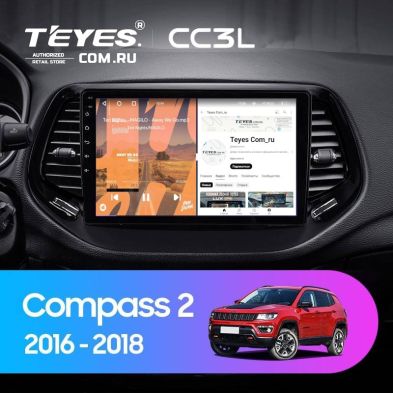 Штатная магнитола Teyes CC3L 4/64 Jeep Compass 2 MP (2016-2018)