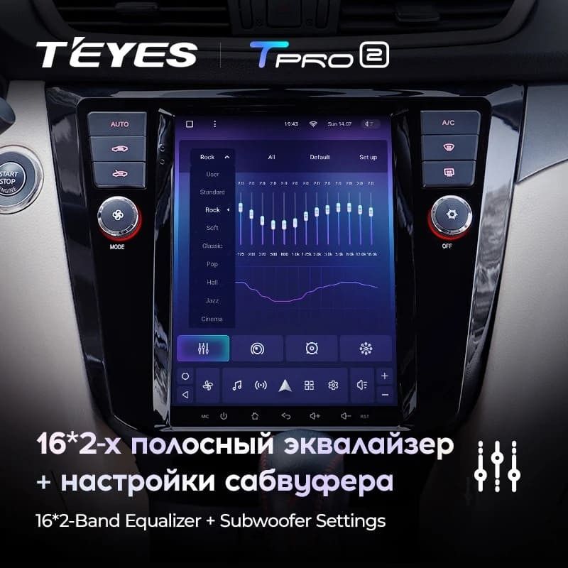 Штатная магнитола Tesla style Teyes TPRO 2 4/32 Nissan X-Trail 3 T32 (2013-2022)