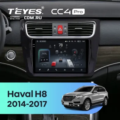 Штатная магнитола Teyes CC4 Pro 8/128 Haval H8 (2014-2017)