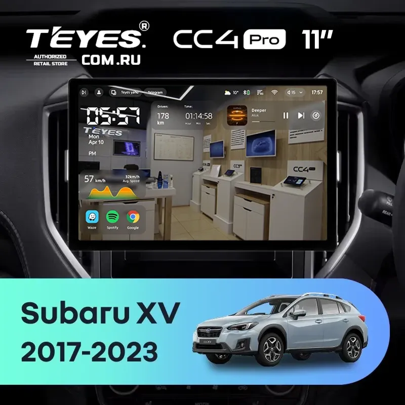 Штатная магнитола Teyes CC4 Pro 12/256 Subaru XV (2017-2023) (11")